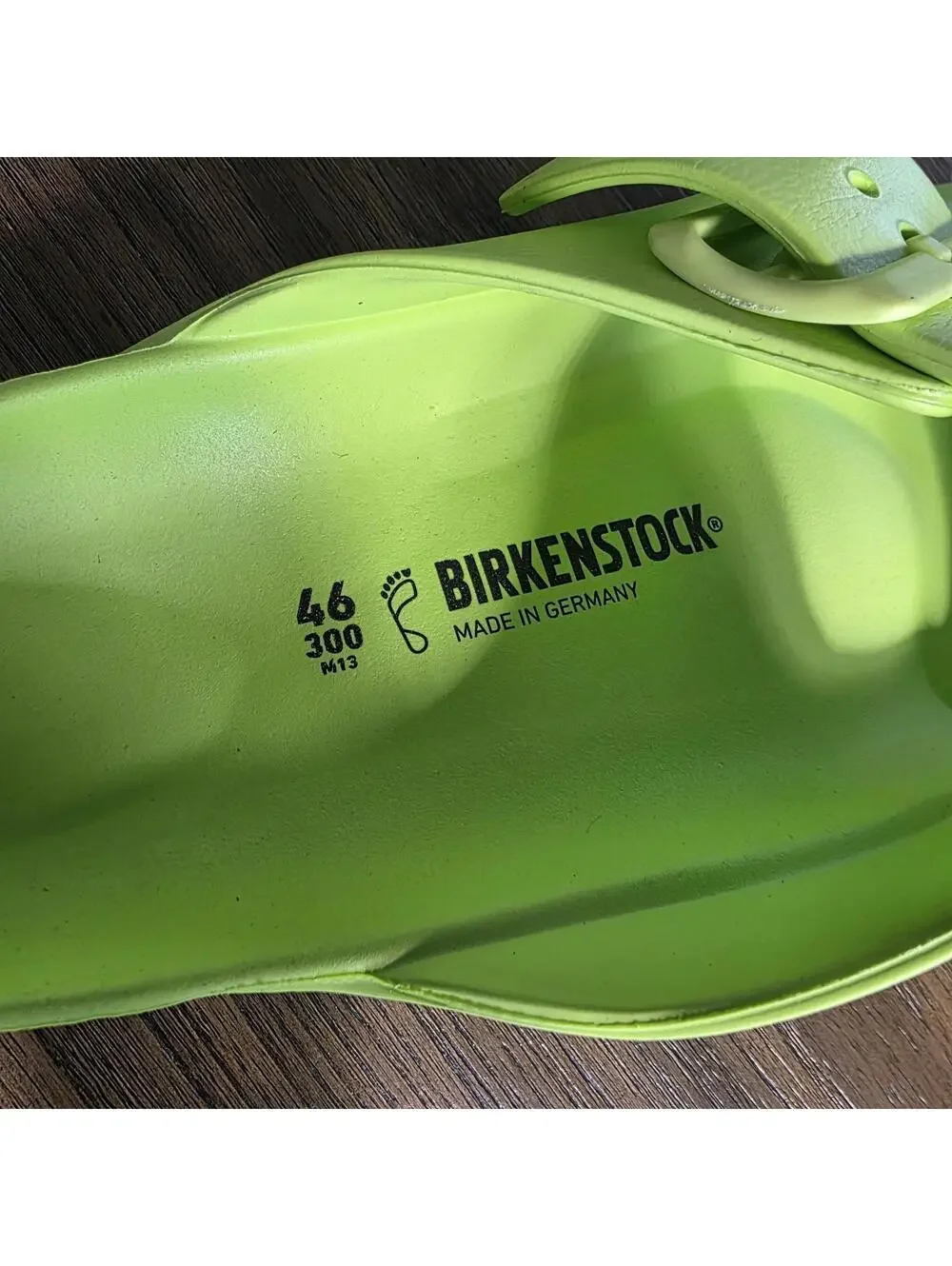 Birkenstock Arizona EVA sandals in active lime Unisex Size: US 13-13.5 / EU 46